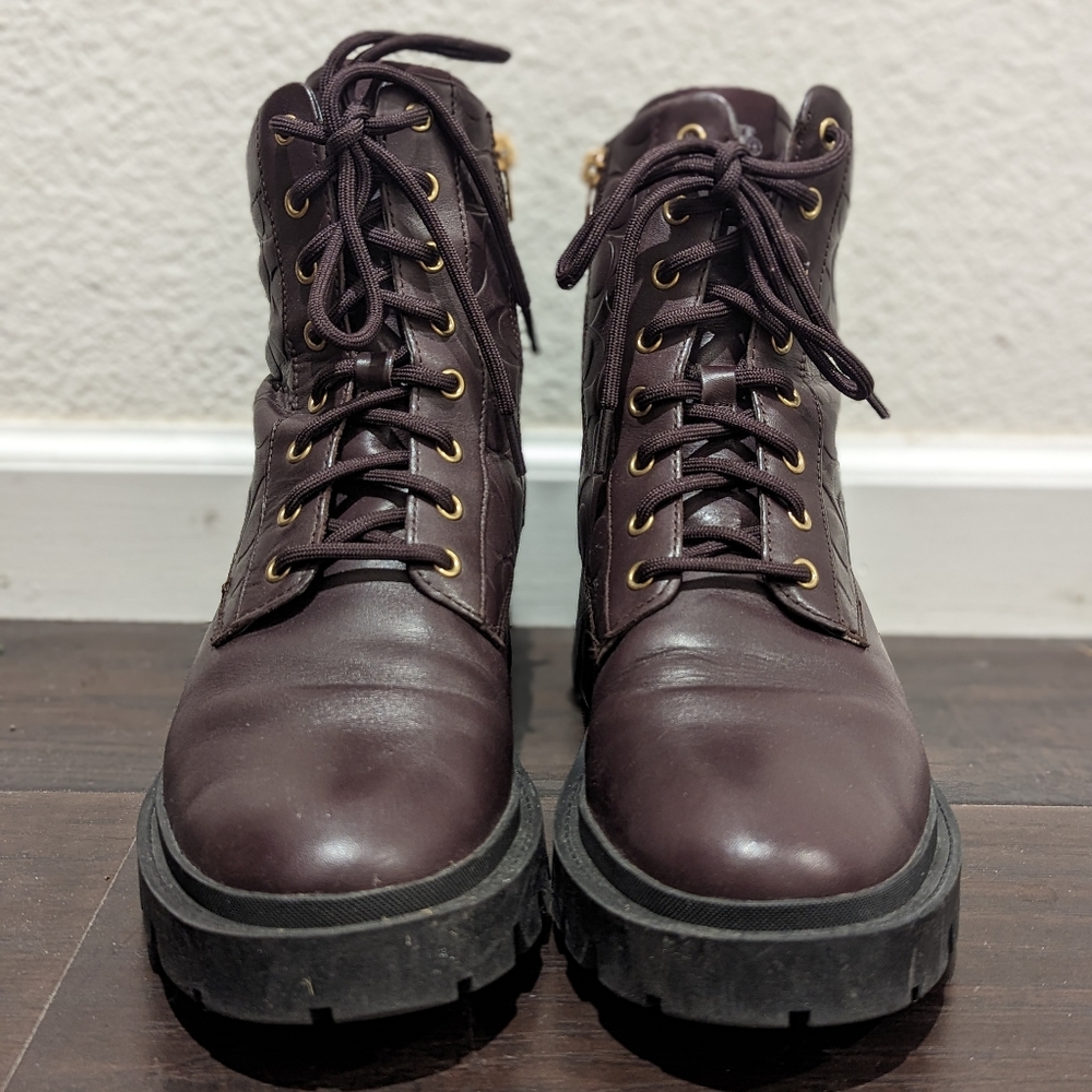 Coach Men's Citysole Leather Zip Boot in Oxblood